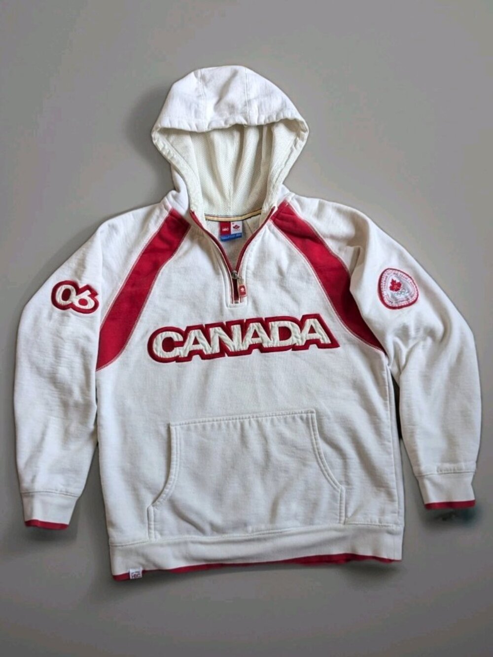 Hudson’s Bay Co Canada Olympic Team Hoodie 2006 HBC White Red Small HBC Shirt